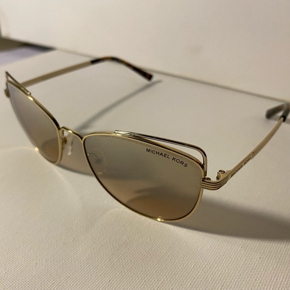 Michael Kors Gold Sunglasses Modern Cat Eye